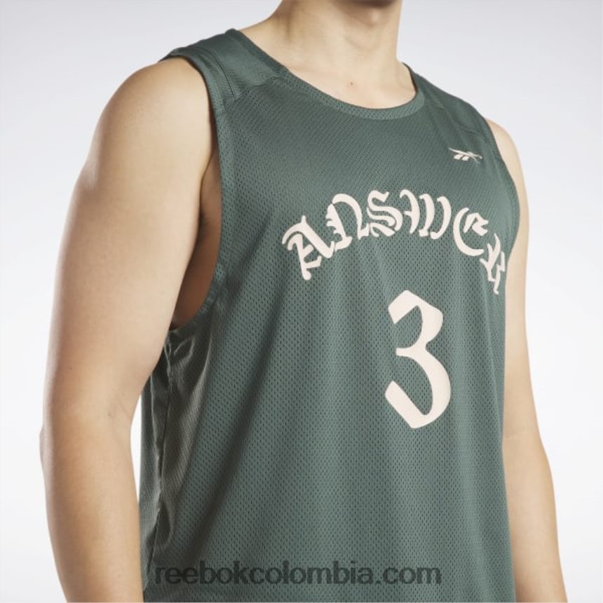 hombres verde tiza camiseta sin mangas de jersey lny Reebok D260LP1299