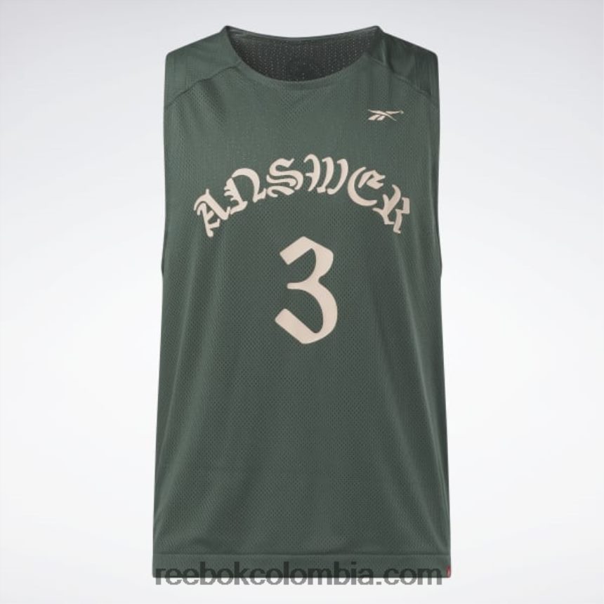 hombres verde tiza camiseta sin mangas de jersey lny Reebok D260LP1299