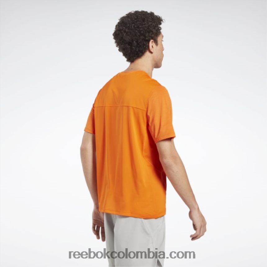 hombres aplastar naranja s23-r camiseta atleta activchill Reebok D260LP1282