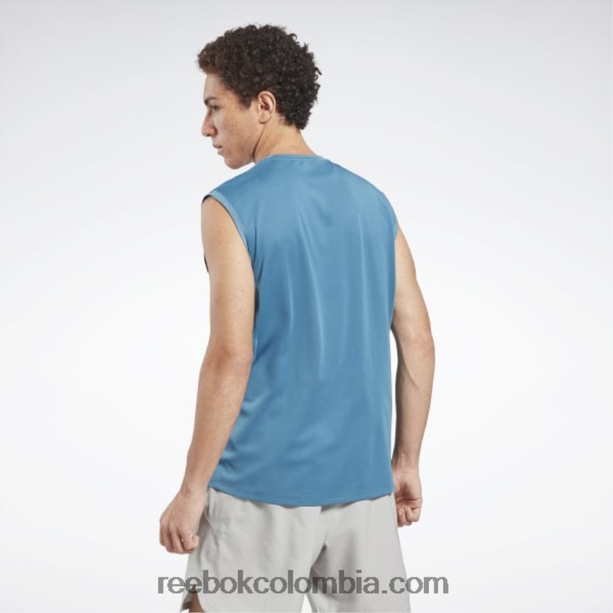 hombres azul acero s23-r camiseta sin mangas activchill Reebok D260LP1325
