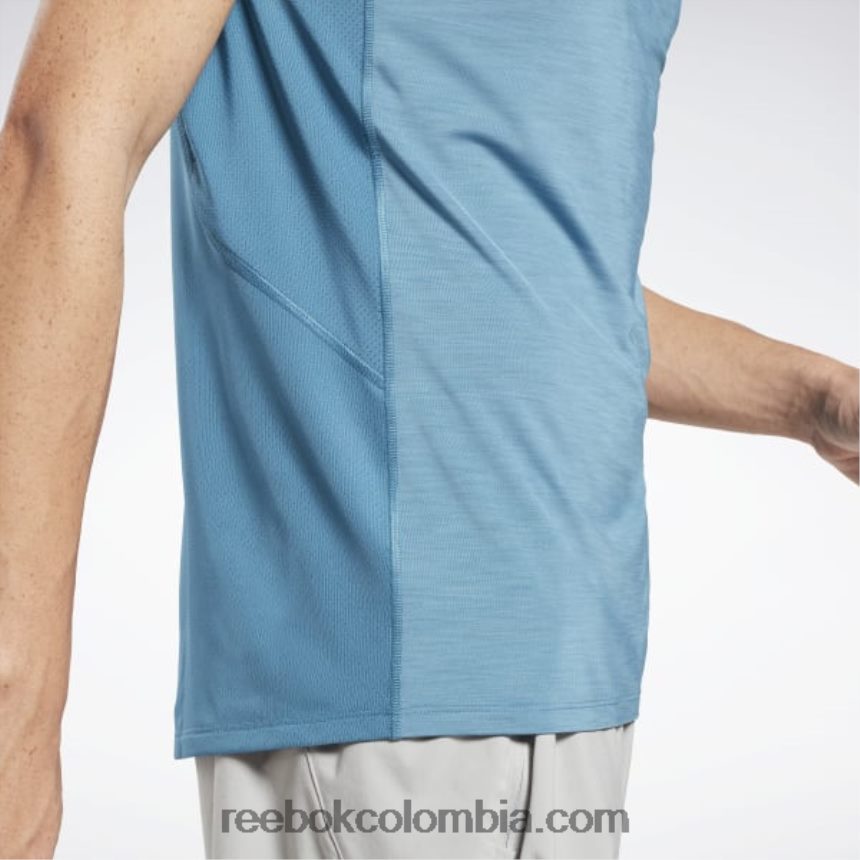 hombres azul acero s23-r camiseta sin mangas activchill Reebok D260LP1325