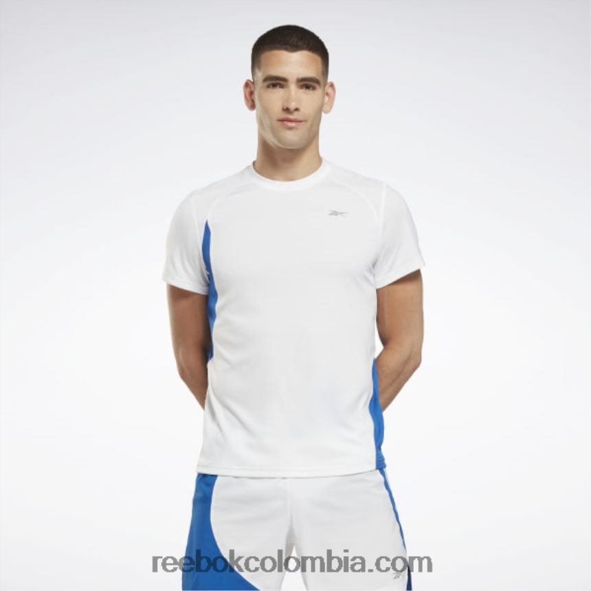 hombres blanco camiseta corriendo speedwick Reebok D260LP1247
