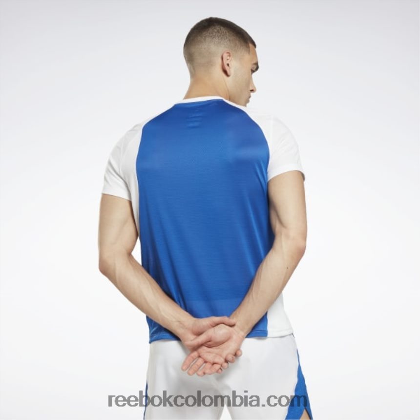 hombres blanco camiseta corriendo speedwick Reebok D260LP1247