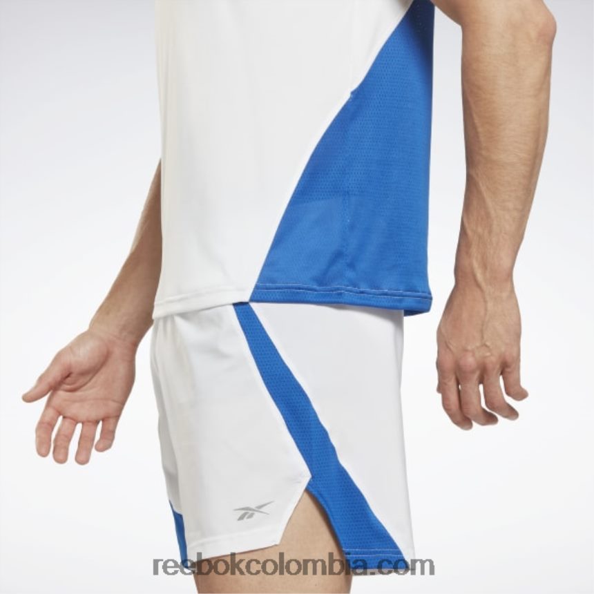 hombres blanco camiseta corriendo speedwick Reebok D260LP1247