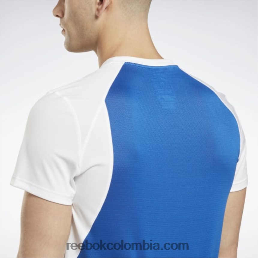 hombres blanco camiseta corriendo speedwick Reebok D260LP1247