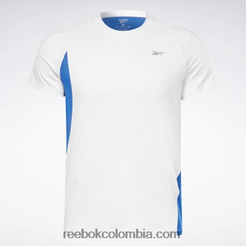 hombres blanco camiseta corriendo speedwick Reebok D260LP1247