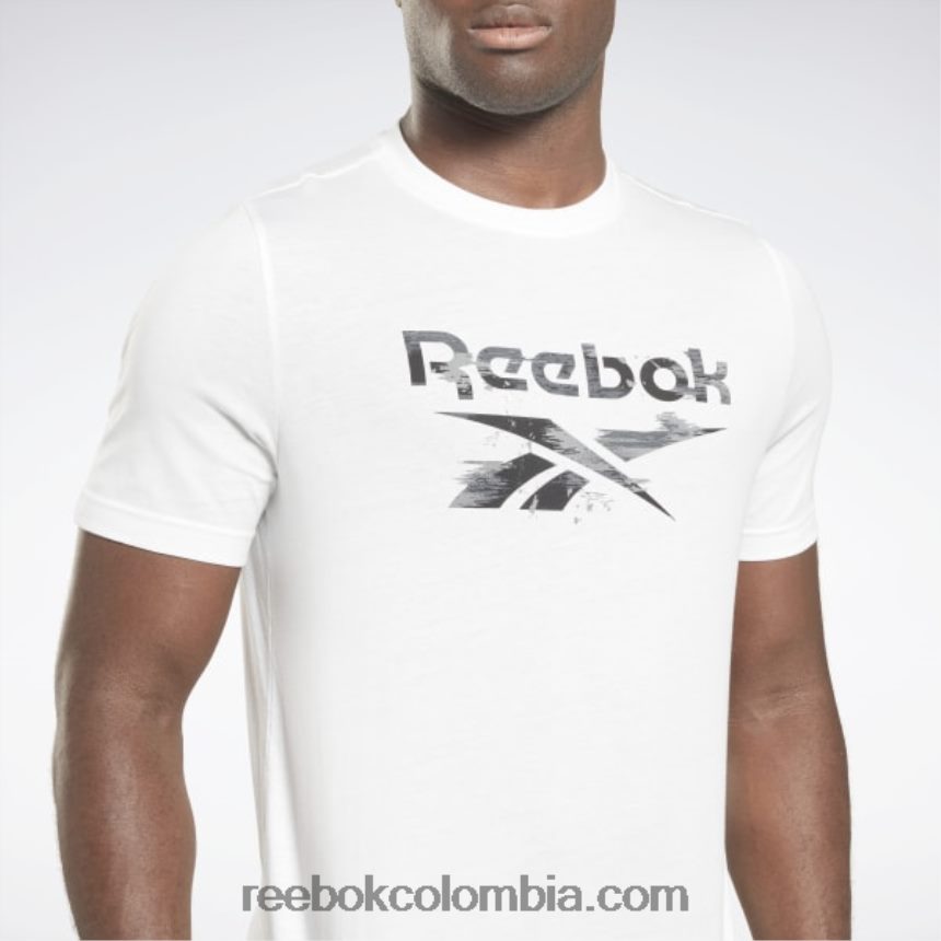 hombres blanco camiseta de camuflaje moderno de identidad Reebok D260LP1186