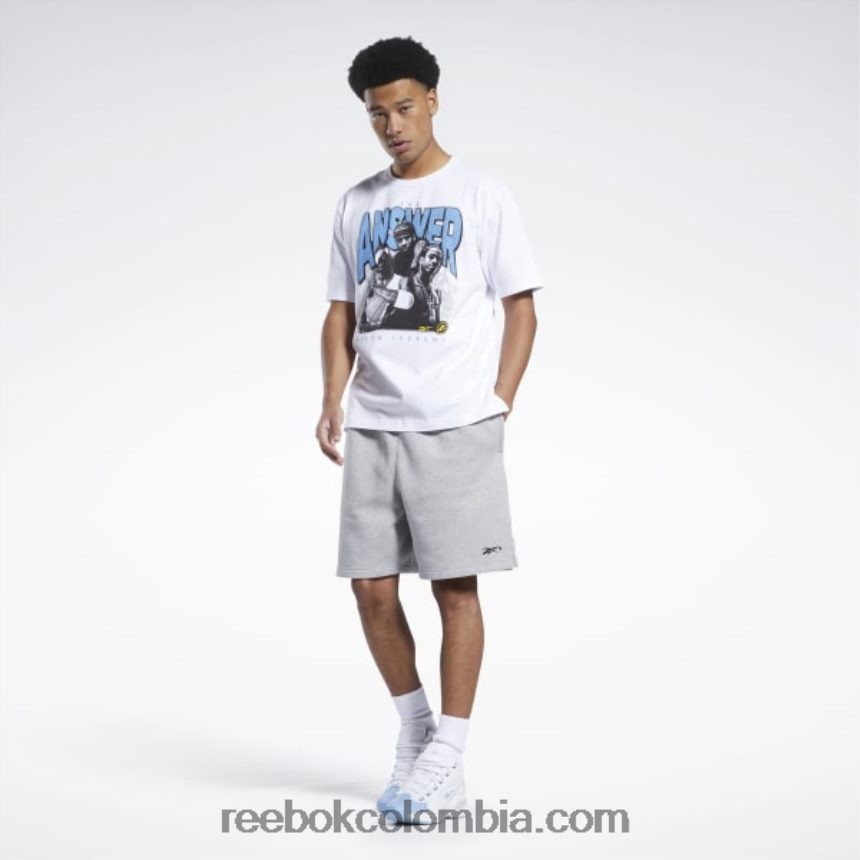 hombres blanco camiseta iverson trio manga corta Reebok D260LP1173