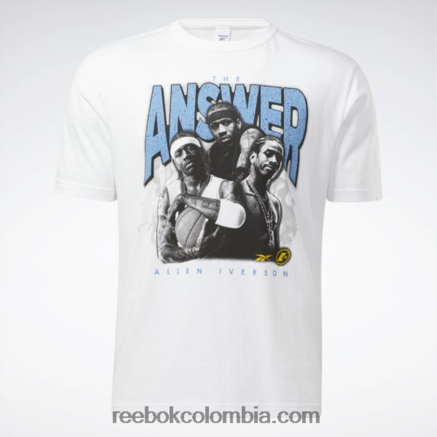 hombres blanco camiseta iverson trio manga corta Reebok D260LP1173