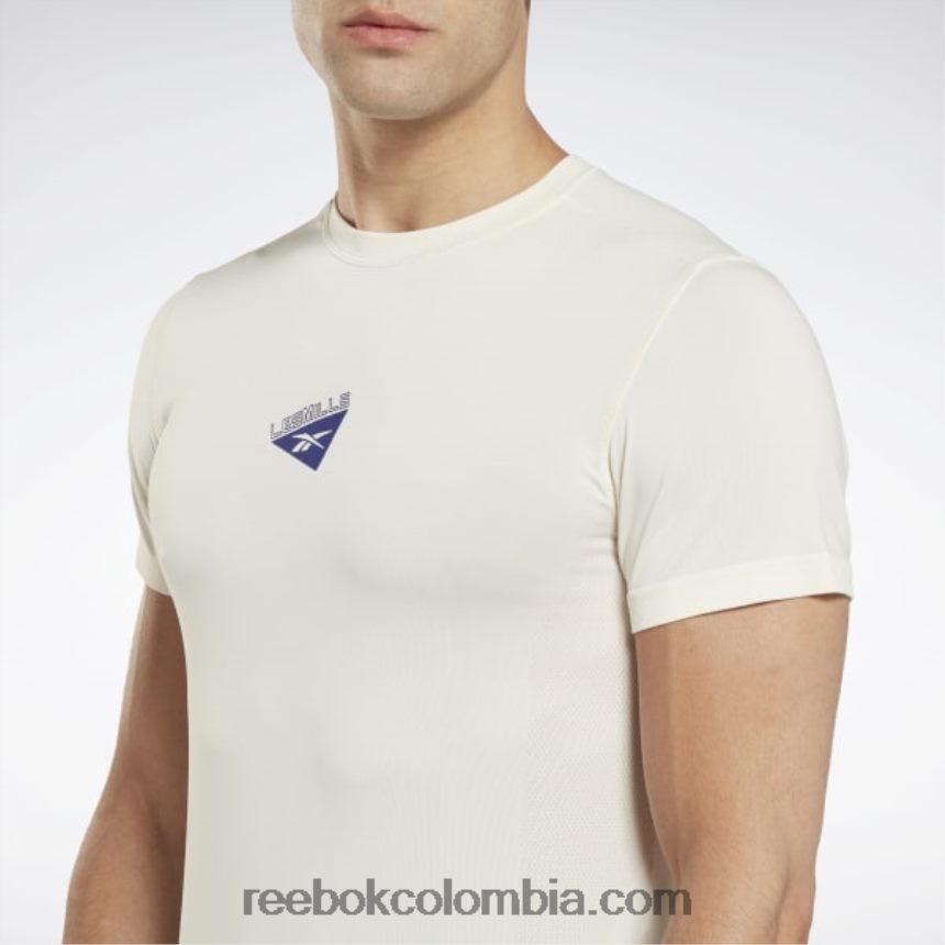 hombres blanco clásico camiseta les mills myoknit Reebok D260LP1332