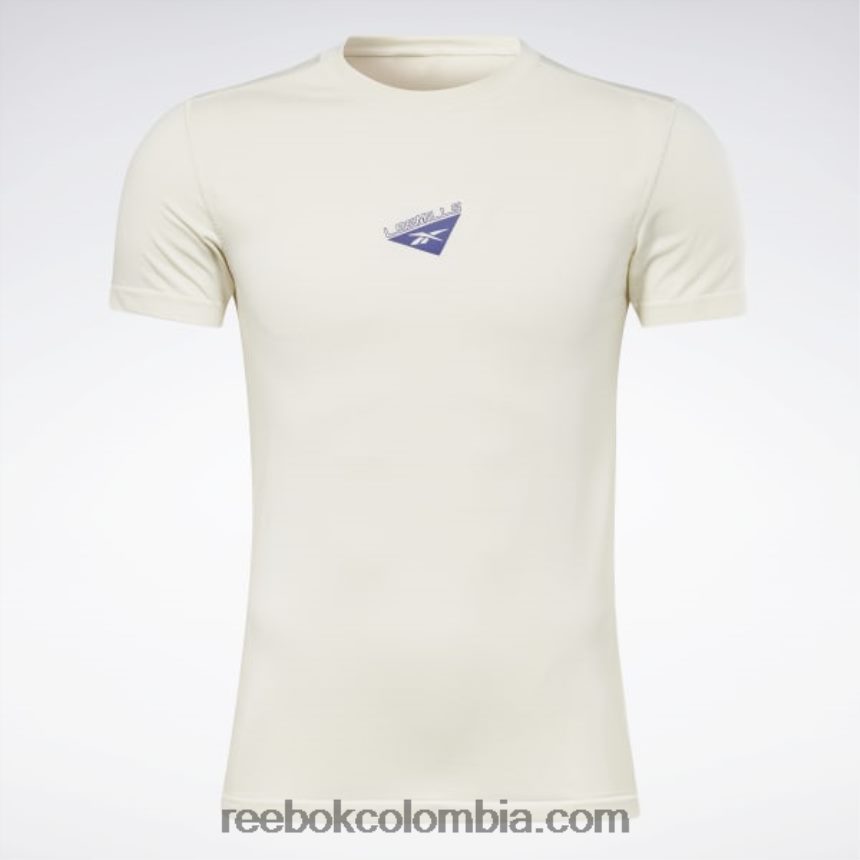 hombres blanco clásico camiseta les mills myoknit Reebok D260LP1332