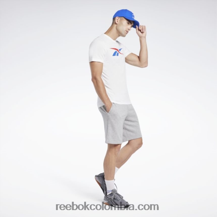 hombres blanco/vector rojo/vector azul camiseta de vector de serie gráfica Reebok D260LP1185