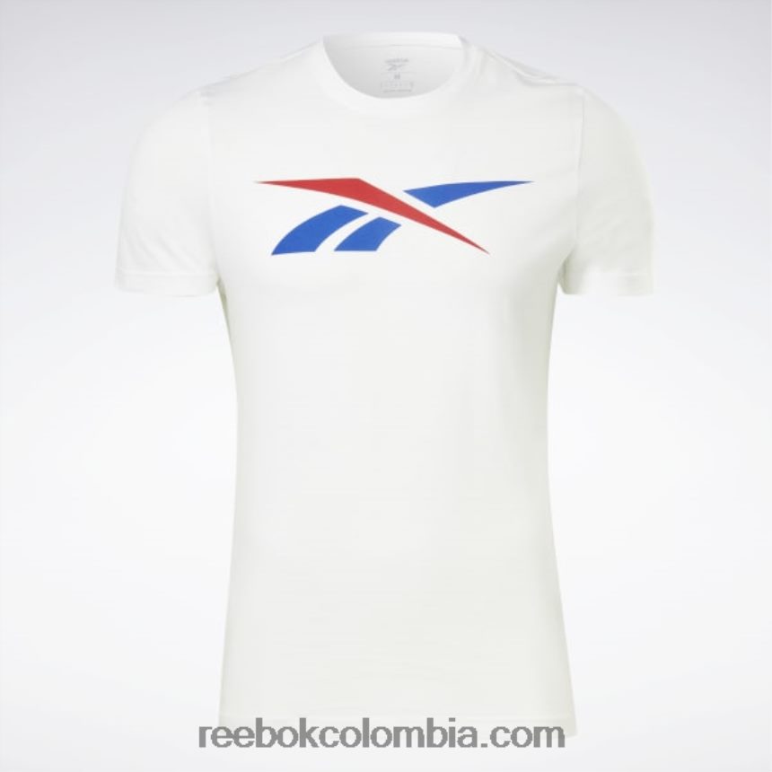 hombres blanco/vector rojo/vector azul camiseta de vector de serie gráfica Reebok D260LP1185