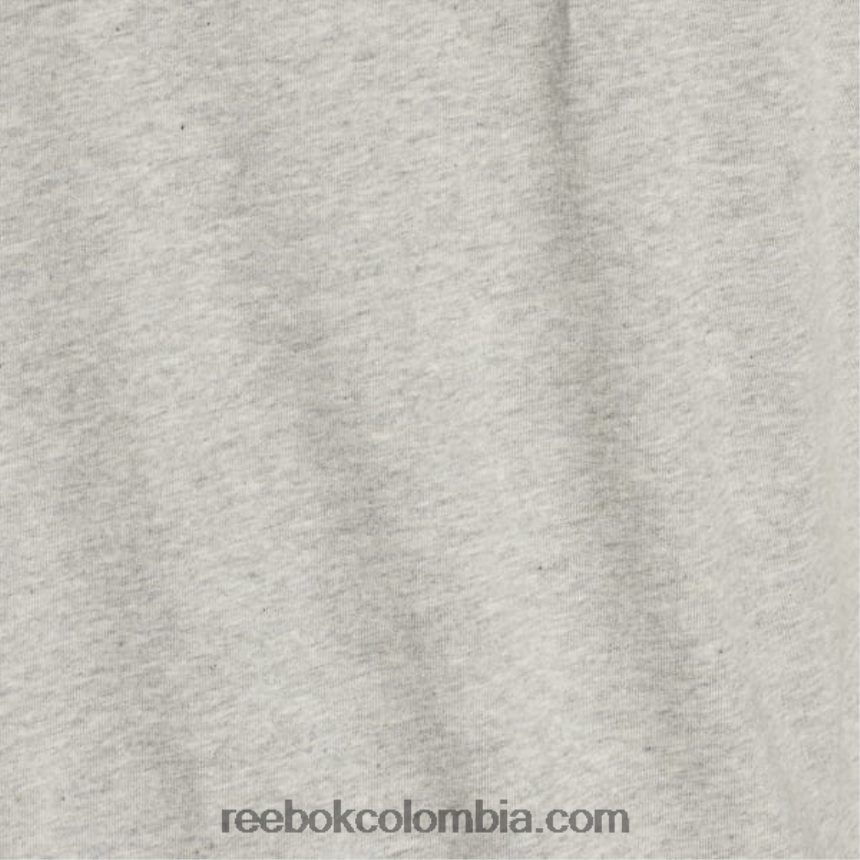 hombres brezo gris medio camiseta con logo grande Reebok D260LP1306