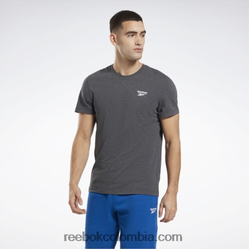 hombres brezo gris oscuro camiseta clásicas de identidad Reebok D260LP1209