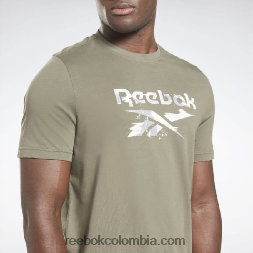hombres cazador verde camiseta de camuflaje moderno de identidad Reebok D260LP1184
