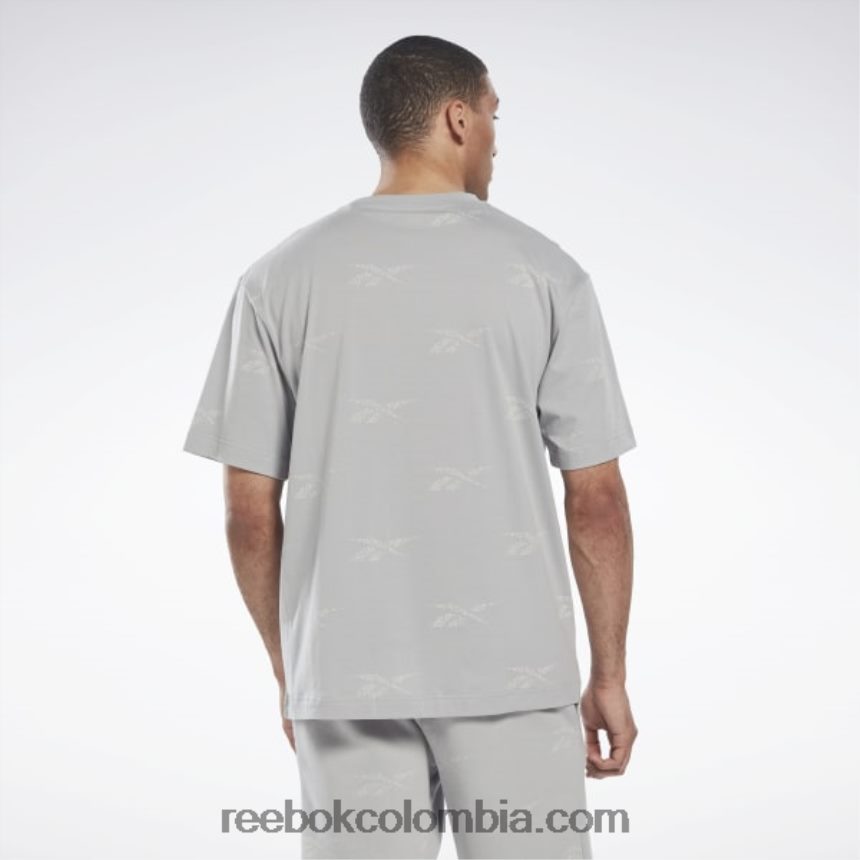 hombres gris puro 3 camiseta de vector de identidad Reebok D260LP1271