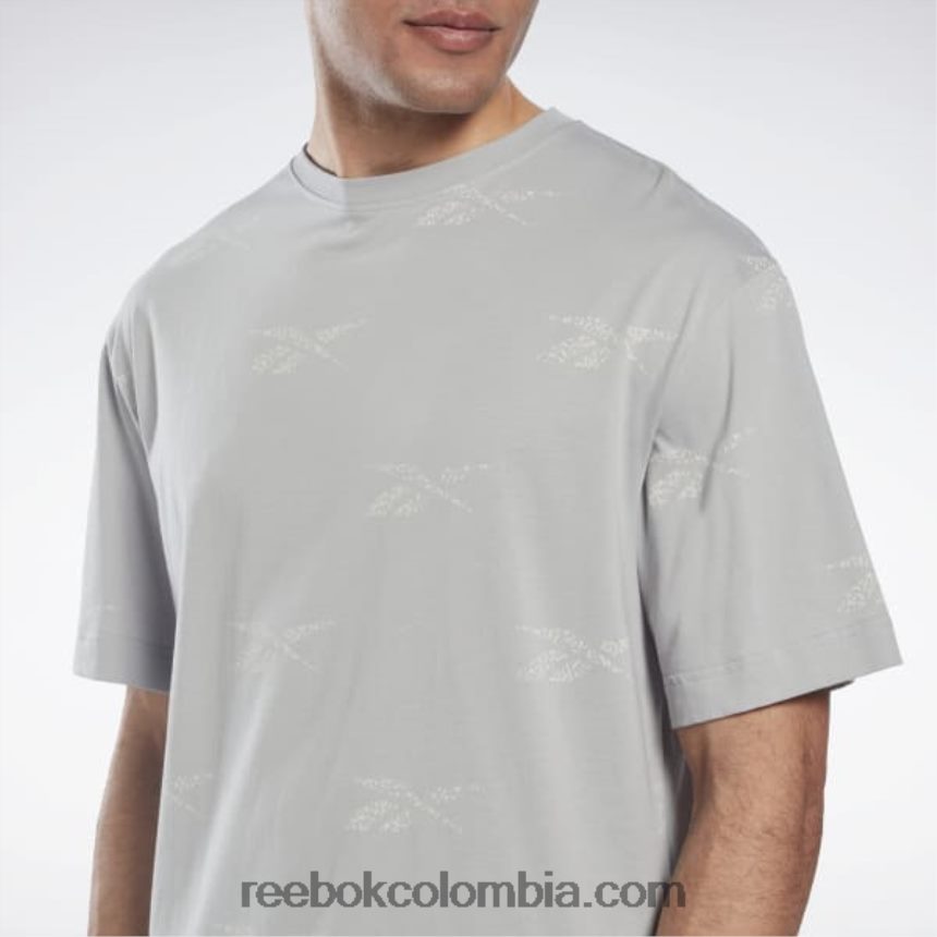 hombres gris puro 3 camiseta de vector de identidad Reebok D260LP1271