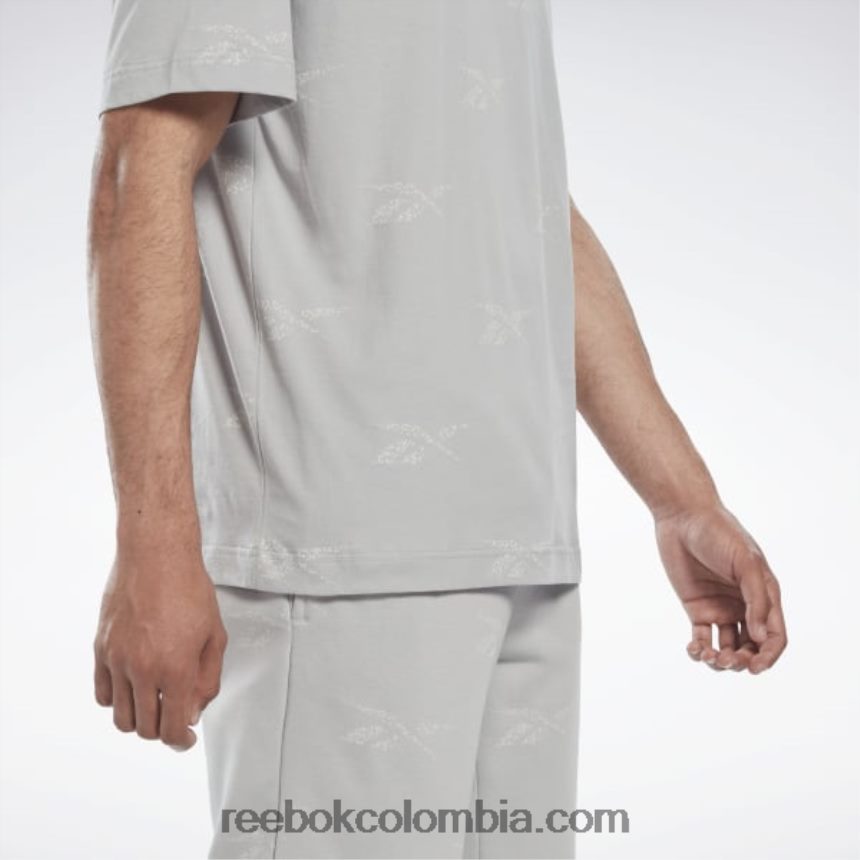 hombres gris puro 3 camiseta de vector de identidad Reebok D260LP1271