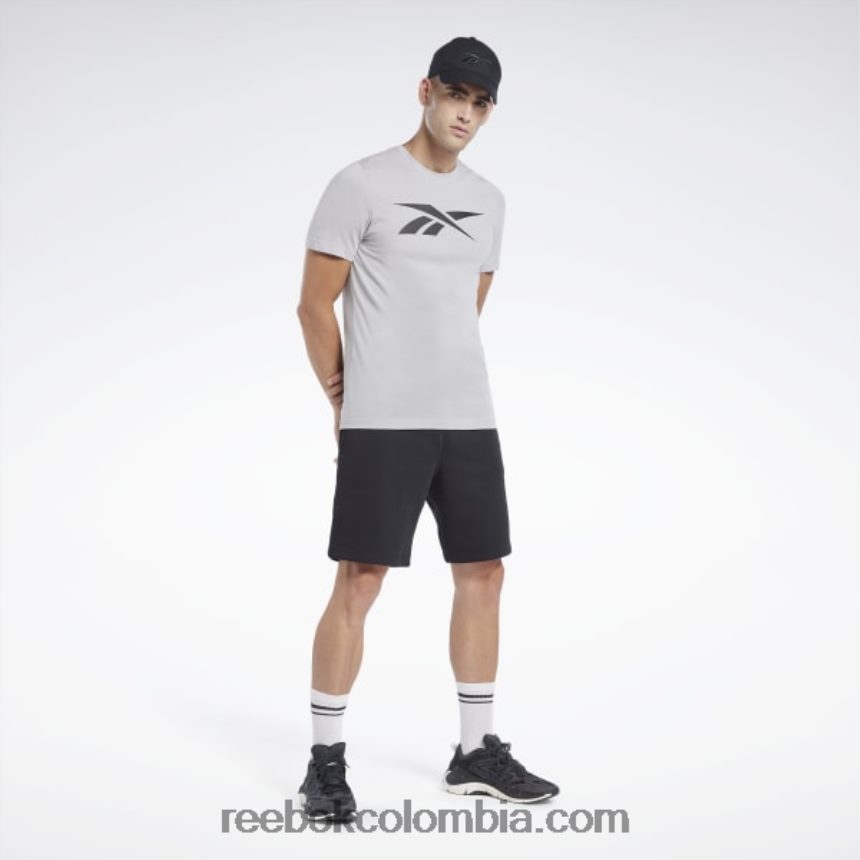 hombres gris puro 3 camiseta de vector de serie gráfica Reebok D260LP1244