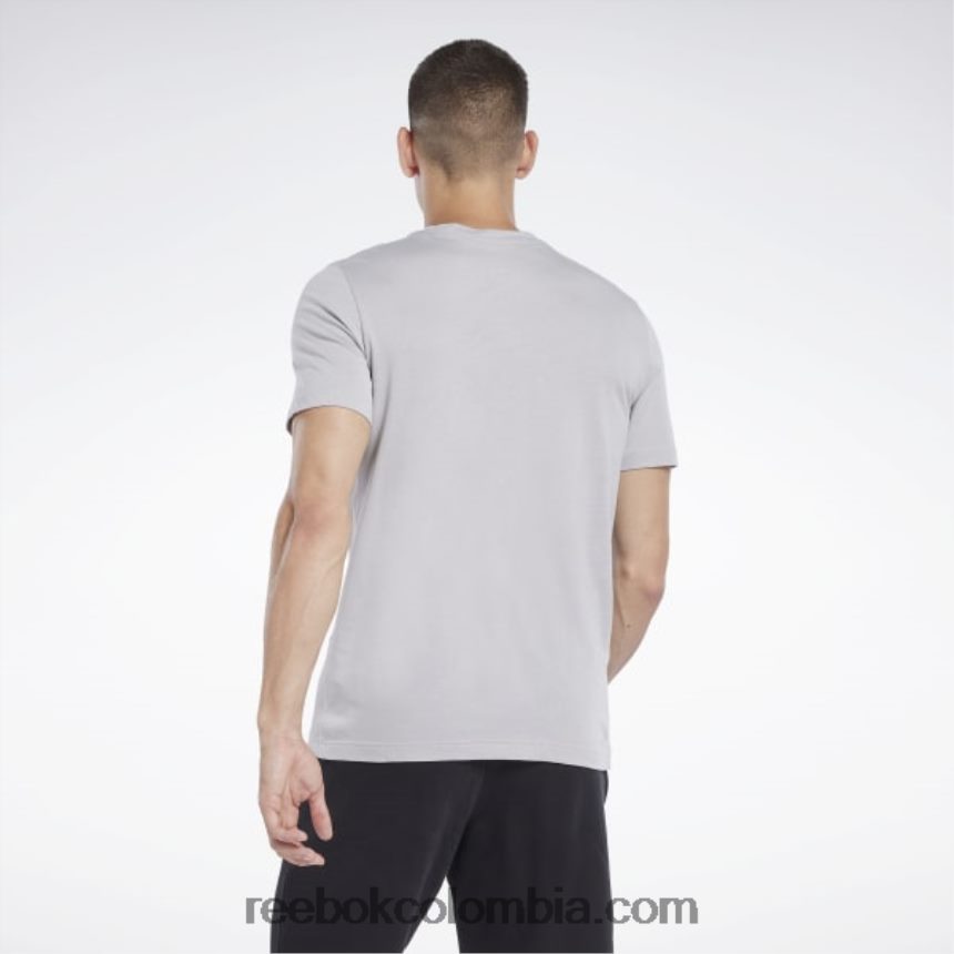 hombres gris puro 3 camiseta de vector de serie gráfica Reebok D260LP1244