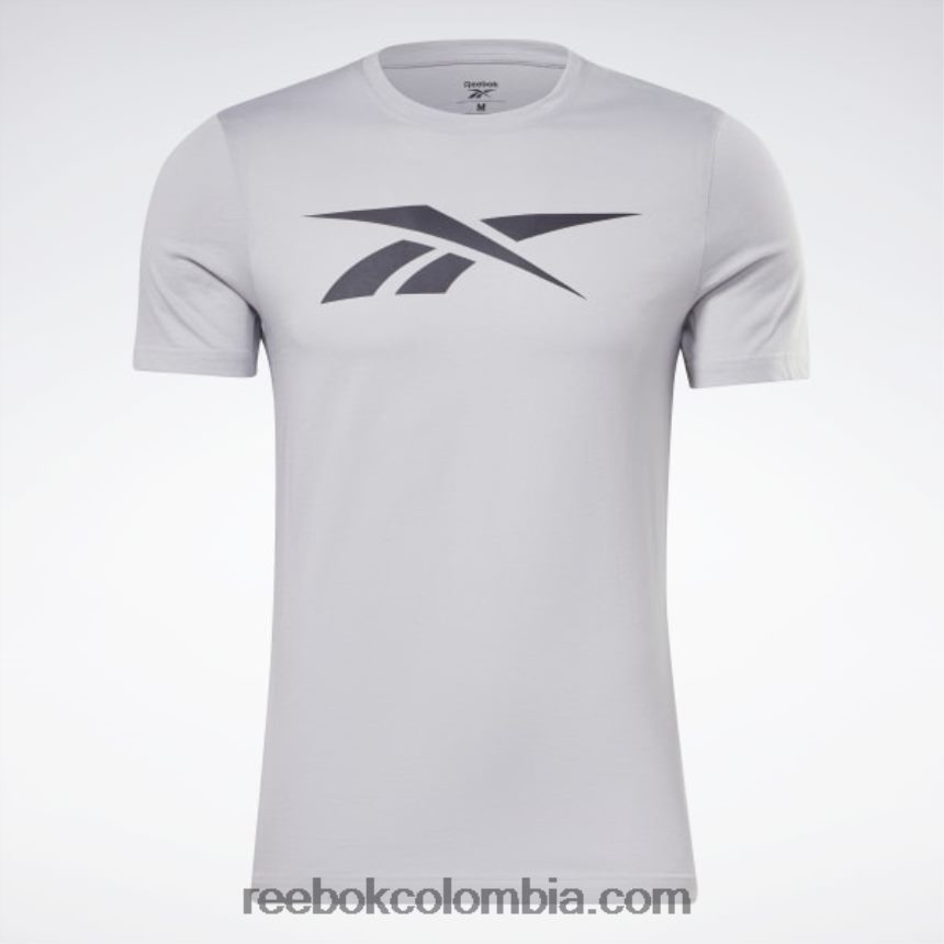 hombres gris puro 3 camiseta de vector de serie gráfica Reebok D260LP1244