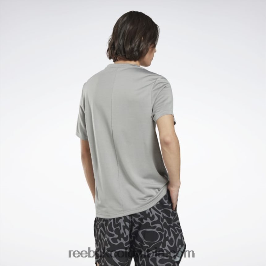 hombres gris puro 3 camiseta jaspeada lista para entrenar Reebok D260LP1229
