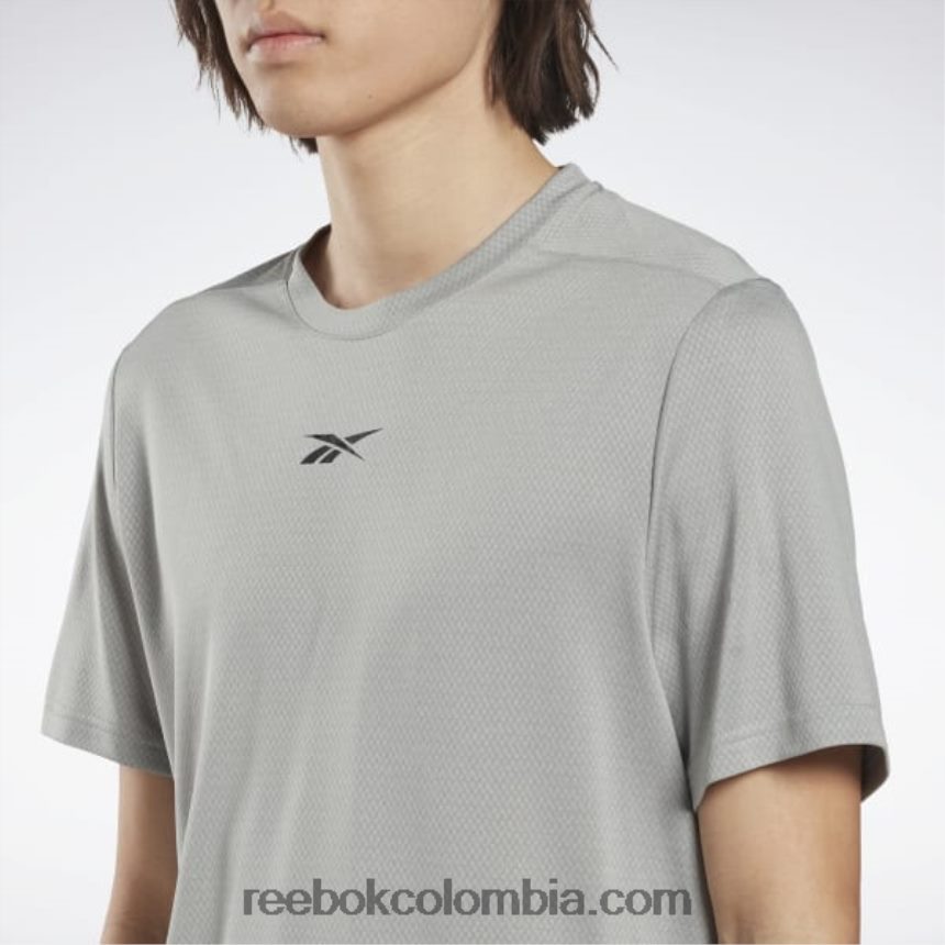 hombres gris puro 3 camiseta jaspeada lista para entrenar Reebok D260LP1229