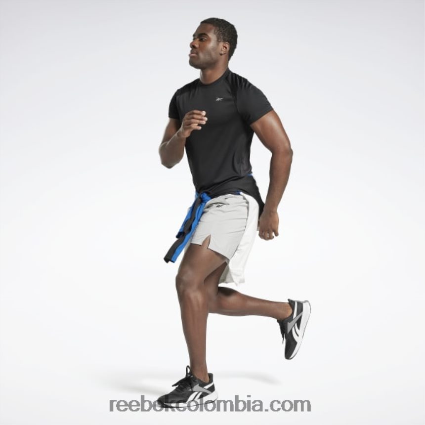 hombres negro camiseta corriendo speedwick Reebok D260LP1279