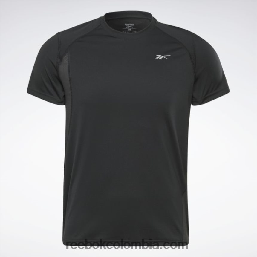 hombres negro camiseta corriendo speedwick Reebok D260LP1279