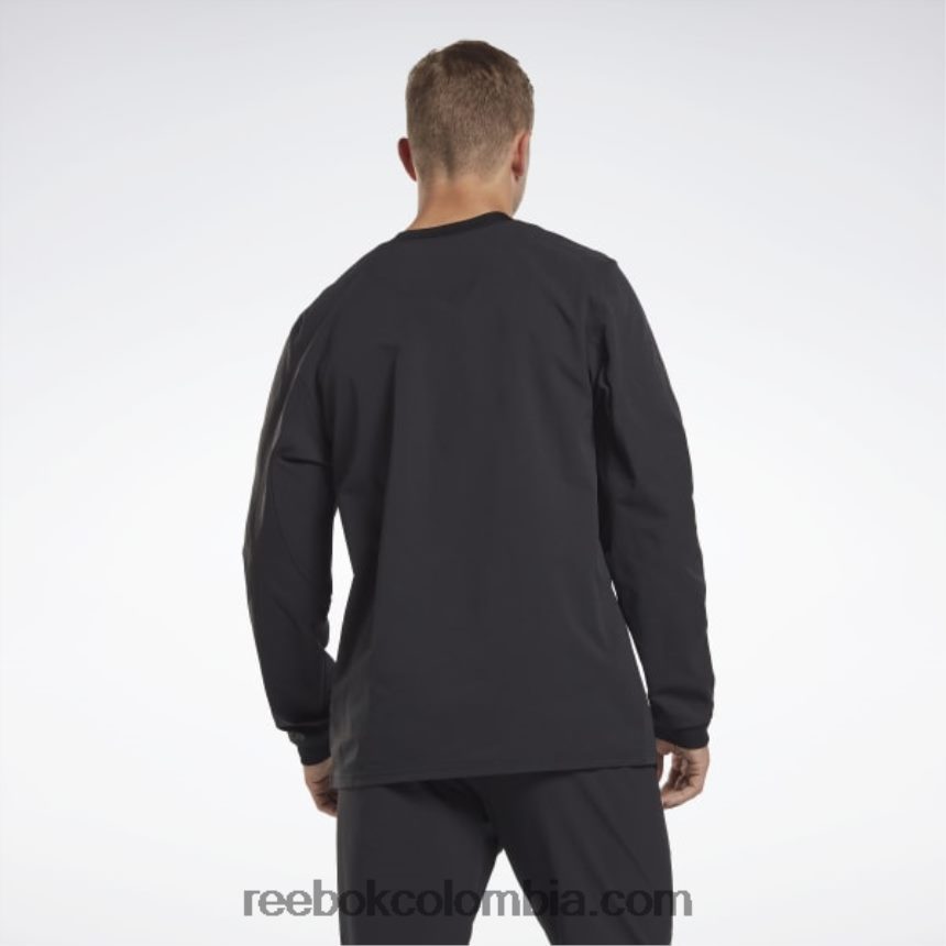 hombres negro camiseta de capa intermedia de manga larga thermowarm+graphene Reebok D260LP1288