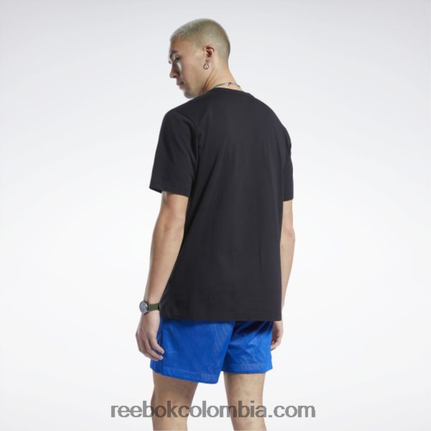 hombres negro camiseta de manga corta iverson layup Reebok D260LP1265