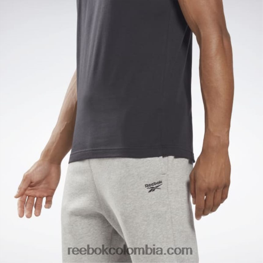 hombres negro camiseta de vector de serie gráfica Reebok D260LP1250