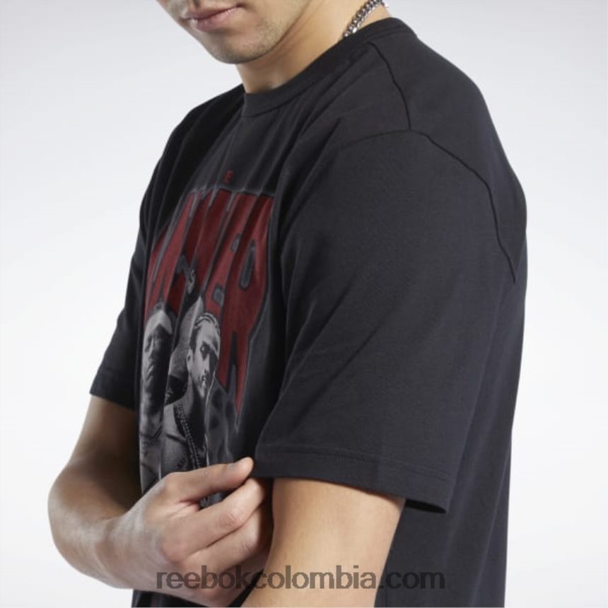 hombres negro camiseta iverson trio manga corta Reebok D260LP1226