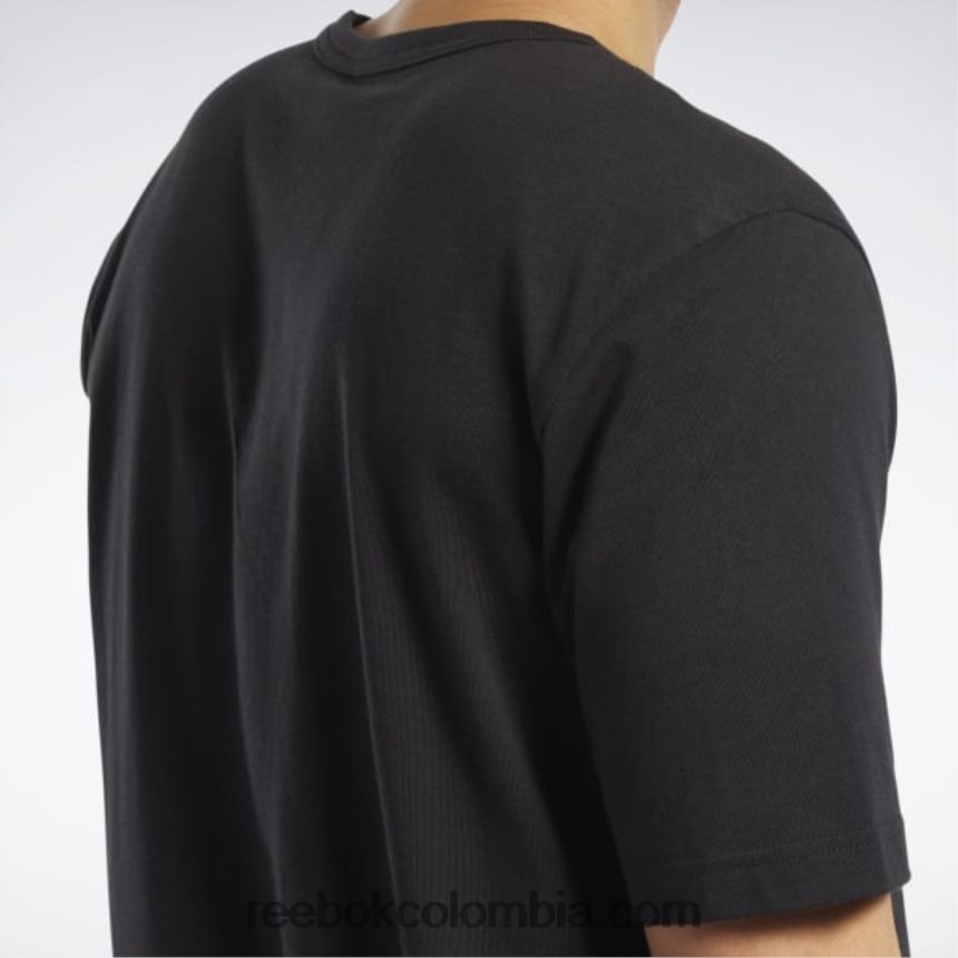 hombres negro respuesta a nadie camiseta de manga corta Reebok D260LP1254