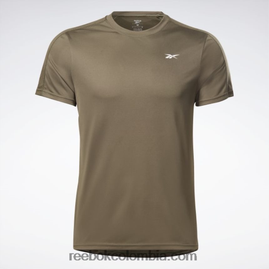 hombres noche negra camiseta jaspeada lista para entrenar Reebok D260LP1189