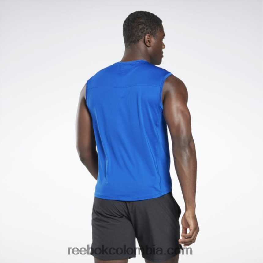 hombres vector azul camiseta sin mangas activchill Reebok D260LP1307