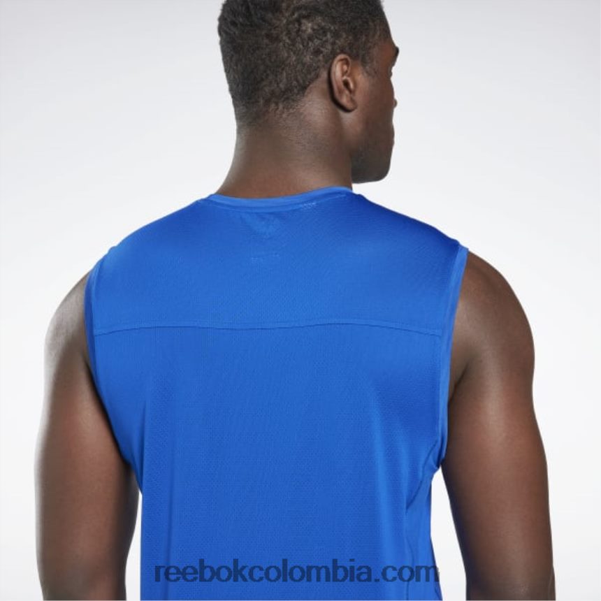 hombres vector azul camiseta sin mangas activchill Reebok D260LP1307