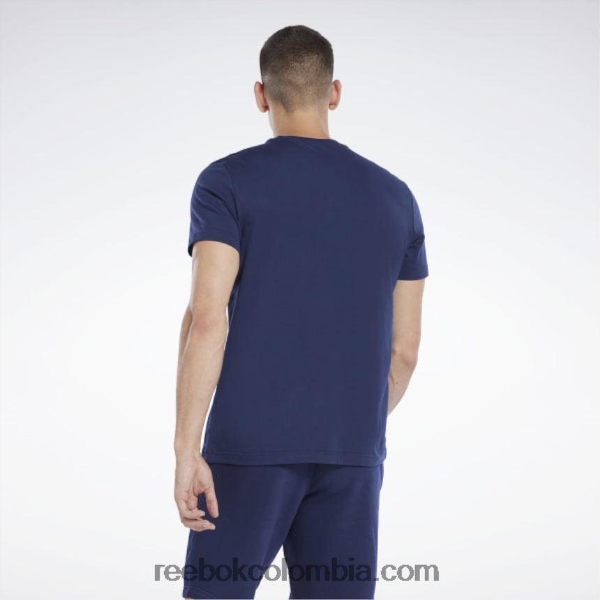hombres vector de la marina camiseta clásicas de identidad Reebok D260LP1218