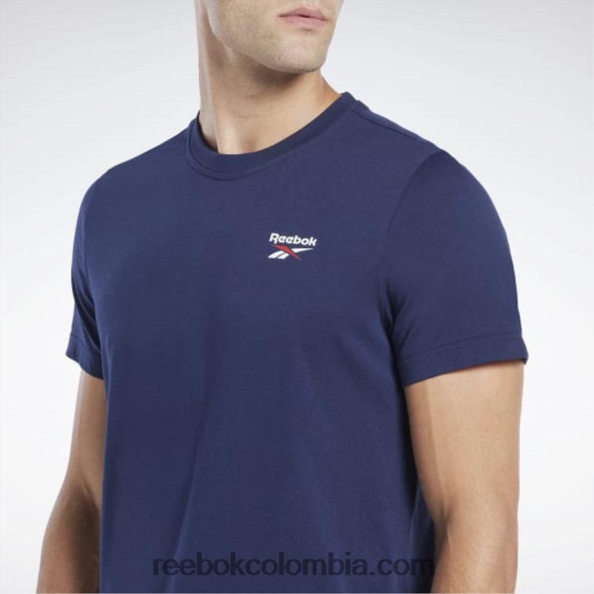 hombres vector de la marina camiseta clásicas de identidad Reebok D260LP1218