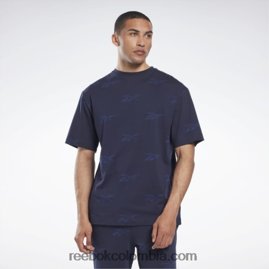 hombres vector de la marina camiseta de vector de identidad Reebok D260LP1257