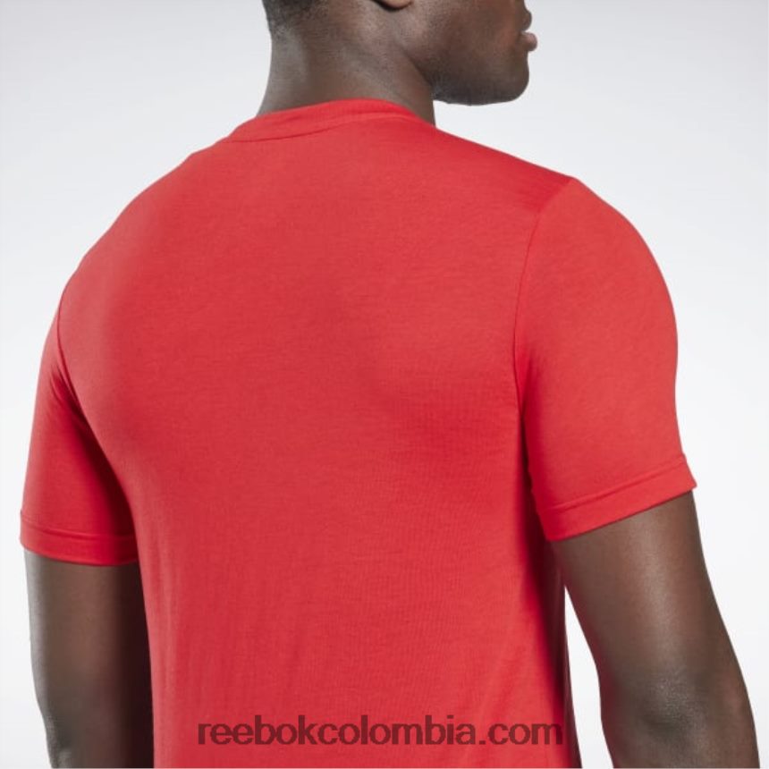 hombres vector rojo la vida no es un deporte para espectadores camiseta gráfica Reebok D260LP1295