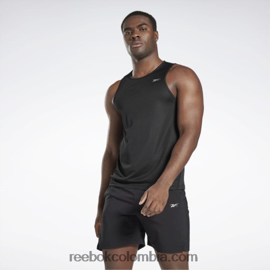 hombres negro Camiseta Speedwick para correr Reebok D260LP1168