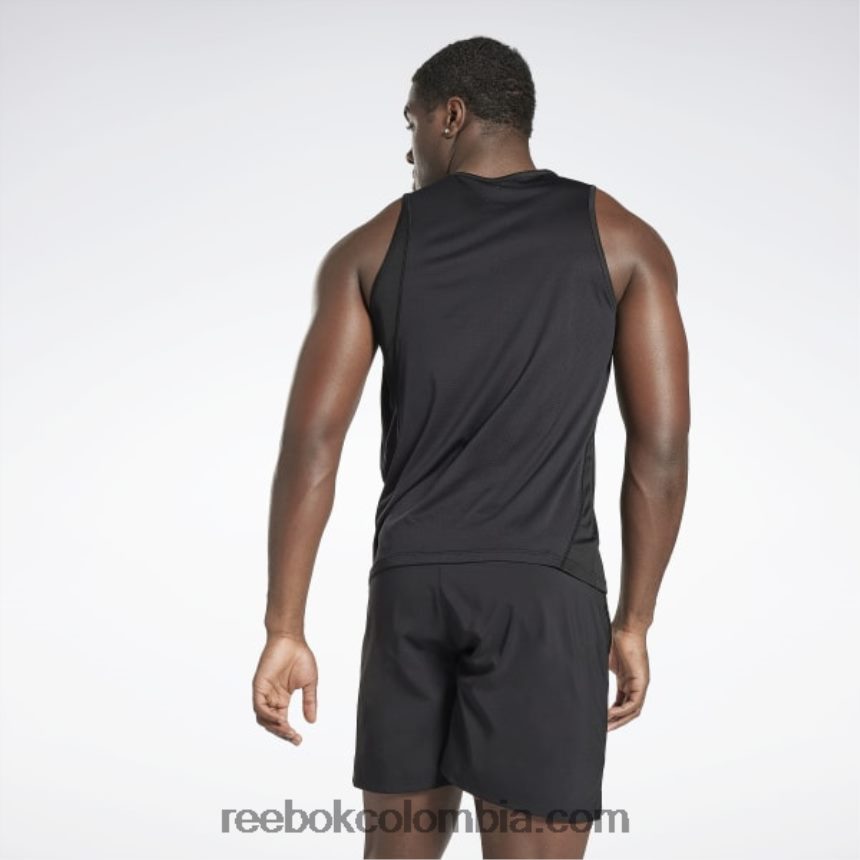 hombres negro Camiseta Speedwick para correr Reebok D260LP1168