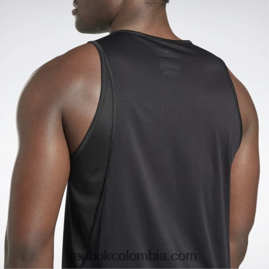 hombres negro Camiseta Speedwick para correr Reebok D260LP1168