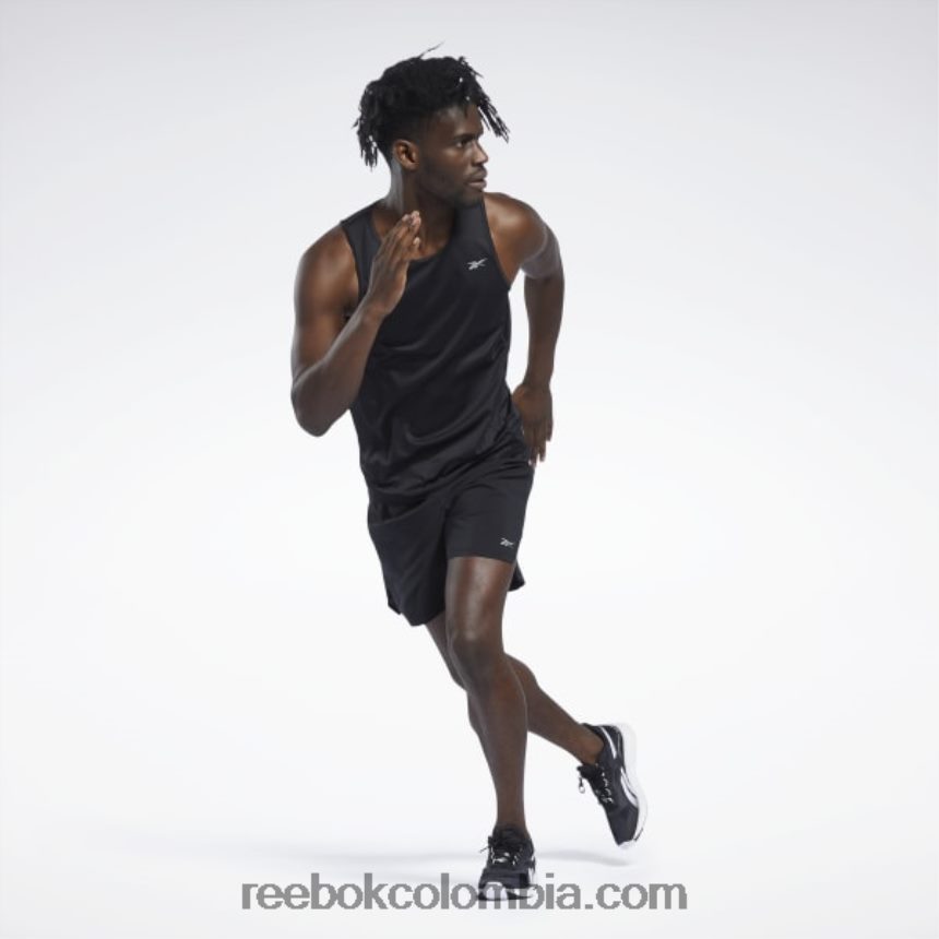 hombres negro Camiseta Speedwick para correr Reebok D260LP1359