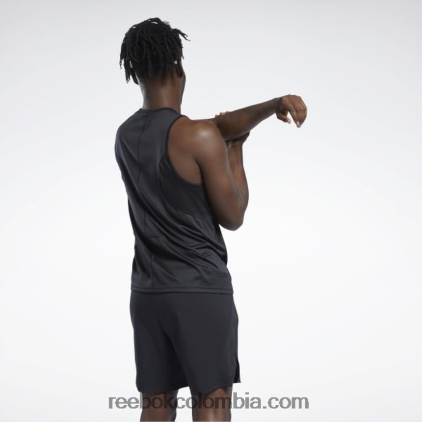 hombres negro Camiseta Speedwick para correr Reebok D260LP1359
