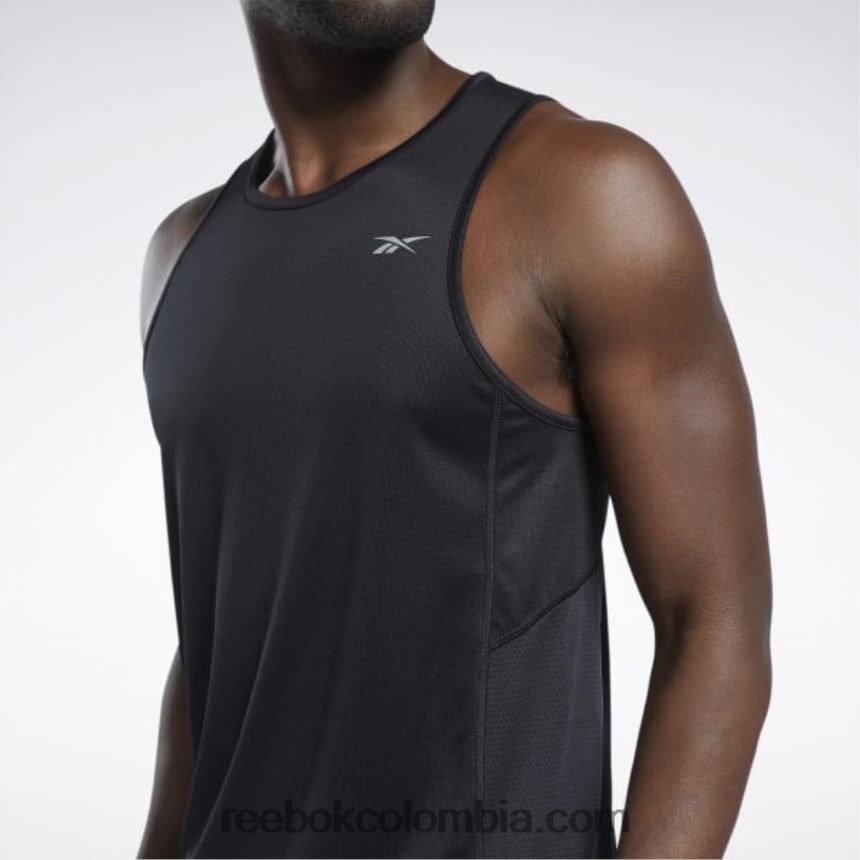 hombres negro Camiseta Speedwick para correr Reebok D260LP1359