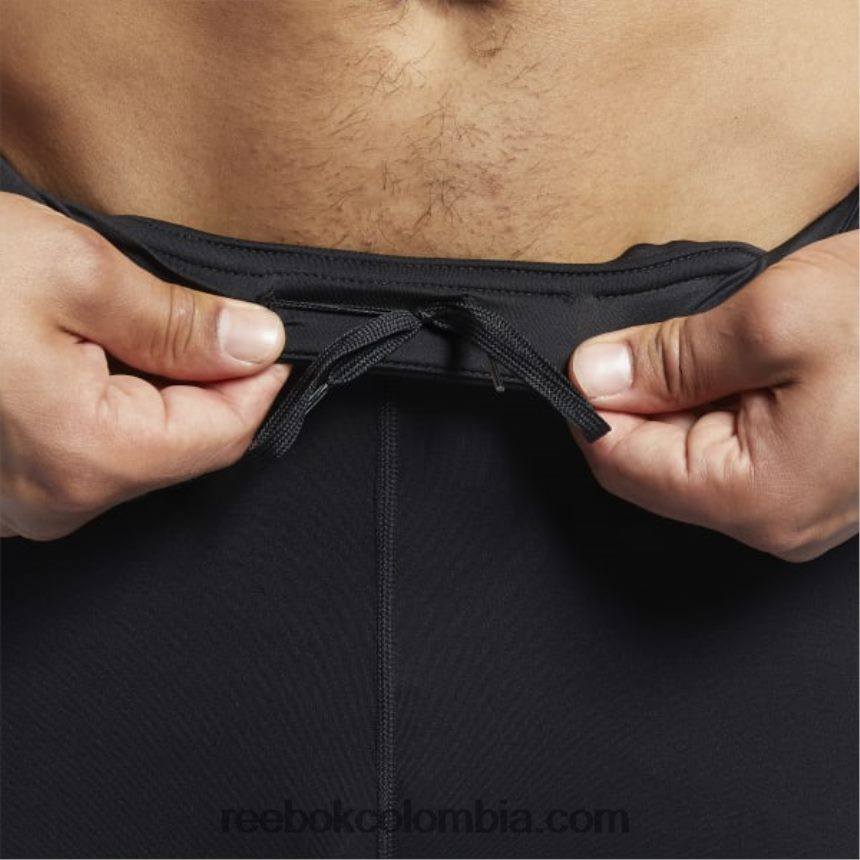 hombres negro mallas speedwick para correr Reebok D260LP1223