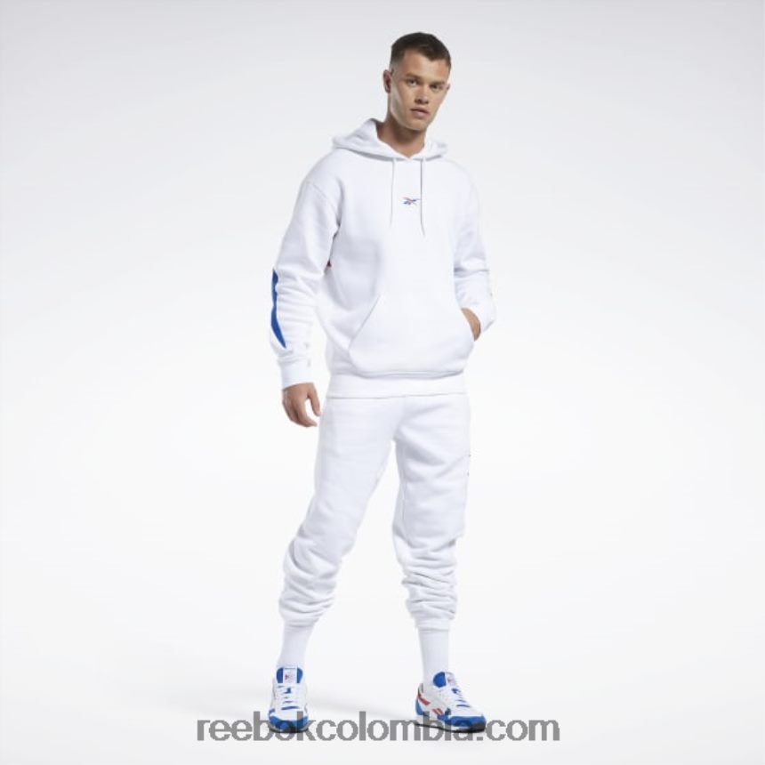 hombres blanco joggers de lana de vector de adn de baloncesto Reebok D260LP1134